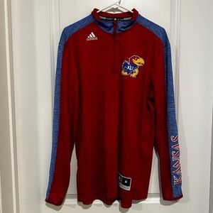 Adidas university of Kansas Jayhawks Quarter zip